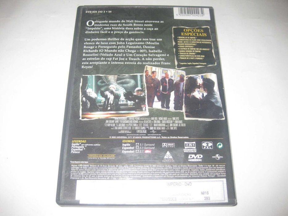 DVD "Império" com John Leguizamo