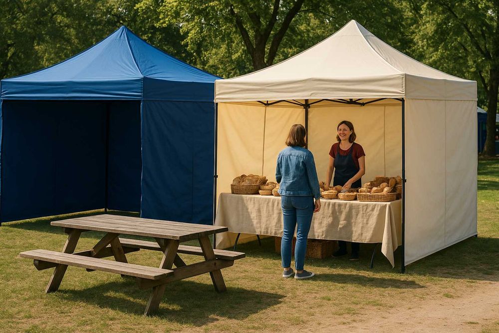 30kg 3x3 9m2 Namiot Handlowy Ogrodowy Pawilon Ekspresowy Targowy Turek