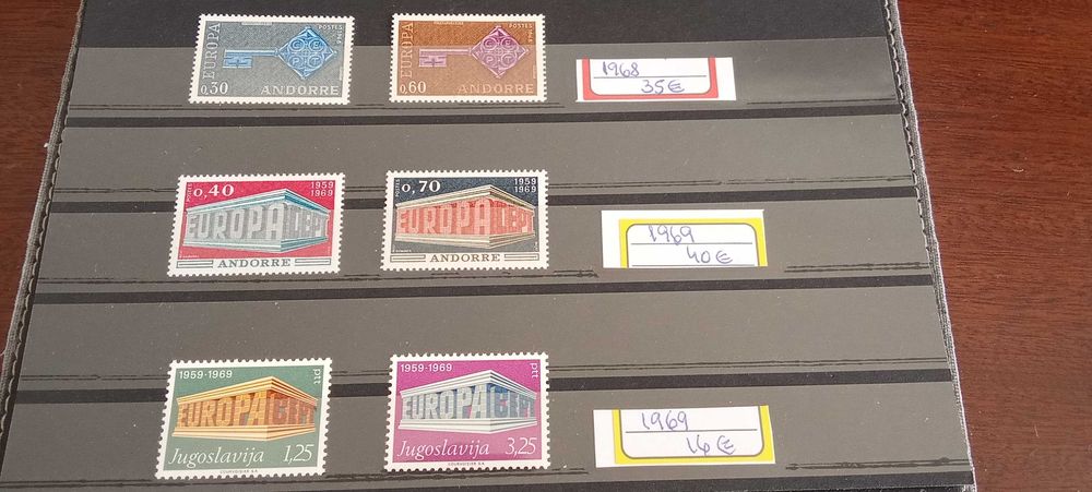 Selos da Europa CEPT novos sem charneira