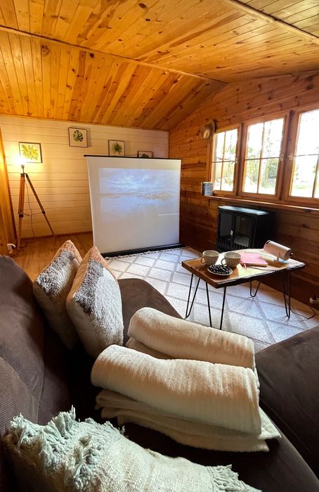 Dom LAS 2 - domek na wynajem, 100% prywatności, jakuzzi 24h/dobę, ognisko, grill,  Jeziorsko