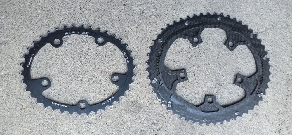 Ti-Carbon oval blaty