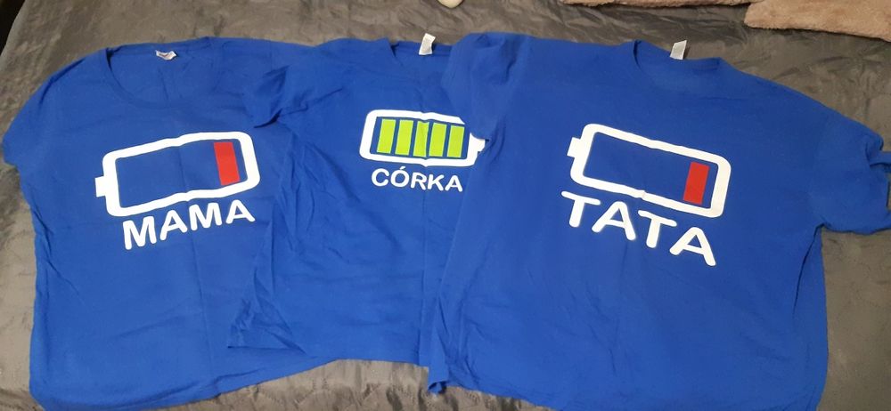 Koszulki mama tata corka