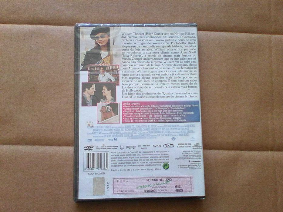 Notting Hill Edição Especial dvd novo embalado