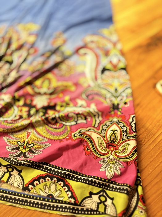 Kolorowa maxi sukienka