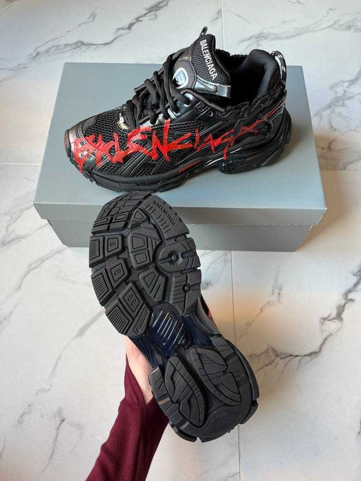 (БЕЗ ПЕРЕДОПЛАТИ)Balenciaga Runner Graffiti баленсіага раннер чорні
