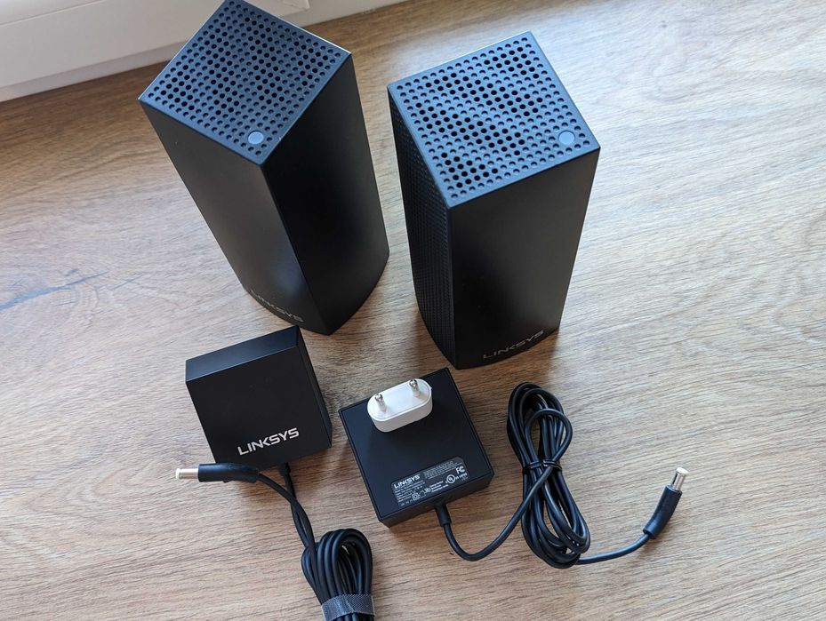 2 роутера Linksys Velop WHW03 Mesh CISCO 3 диап. WiFi гиг USA гарантия