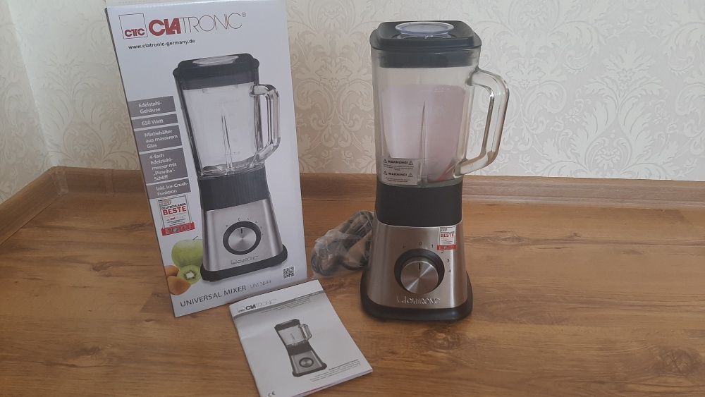 Блендер стационарный Clatronic UM 3644 (1,5 литра, 650 Вт,6 скоростей)
