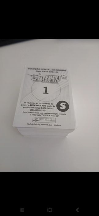 Lote 208 cromos Futebol 2021_2022 Panini