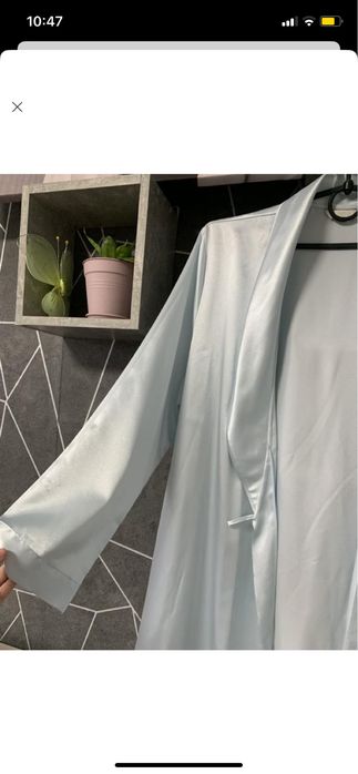 Шовковий халат для фотосесії нареченої