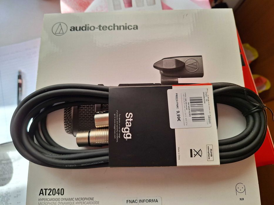 Microfone + Mixer Som + cabo smc6 6metros : Novos