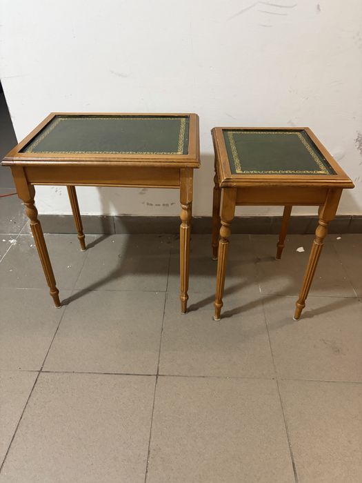2 stoliki drewniane