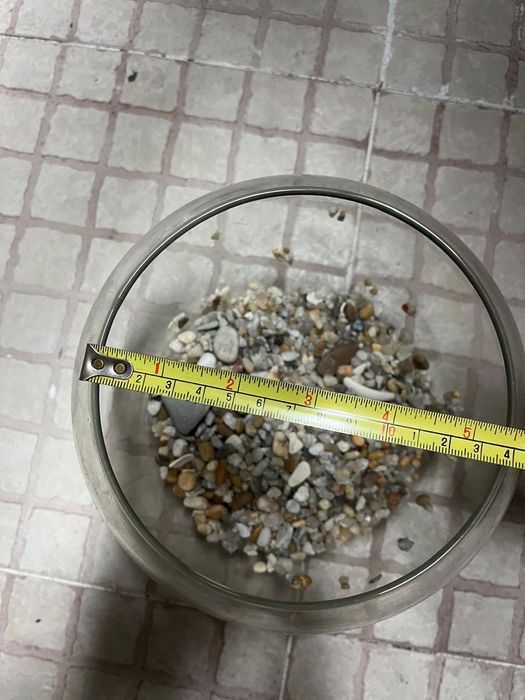 Aquário redondo para peixes