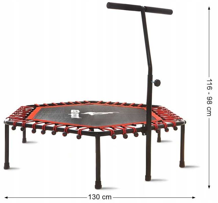 Батут для джампинга  130 см фитнеса с ручкой