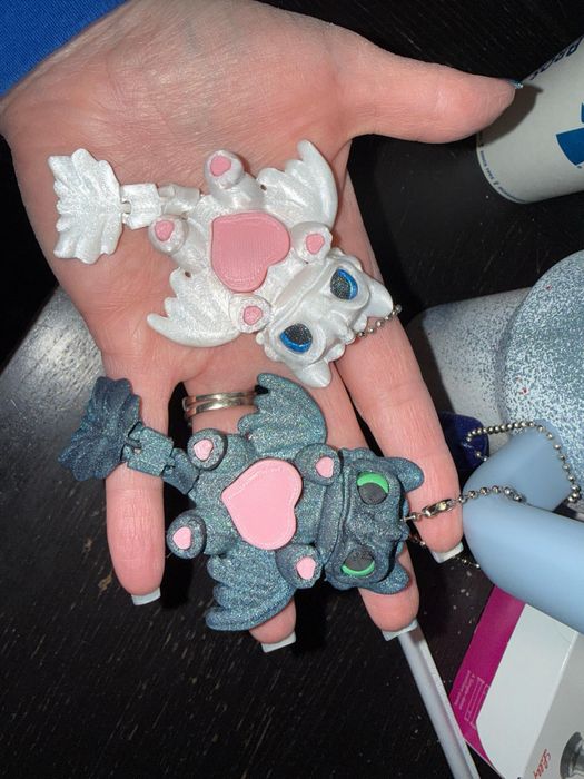 Гнучкий дракончик з серцем / подарунок