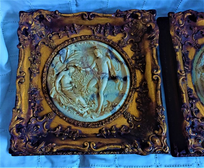 Placas Mármore Emolduradas Edward William Wyon