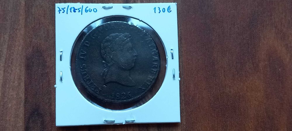 Moeda Pataco 1826 D. Pedro IV