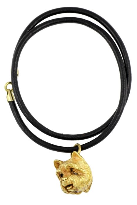 West Highland White Terrier naszyjnik pozłocony Art-Dog