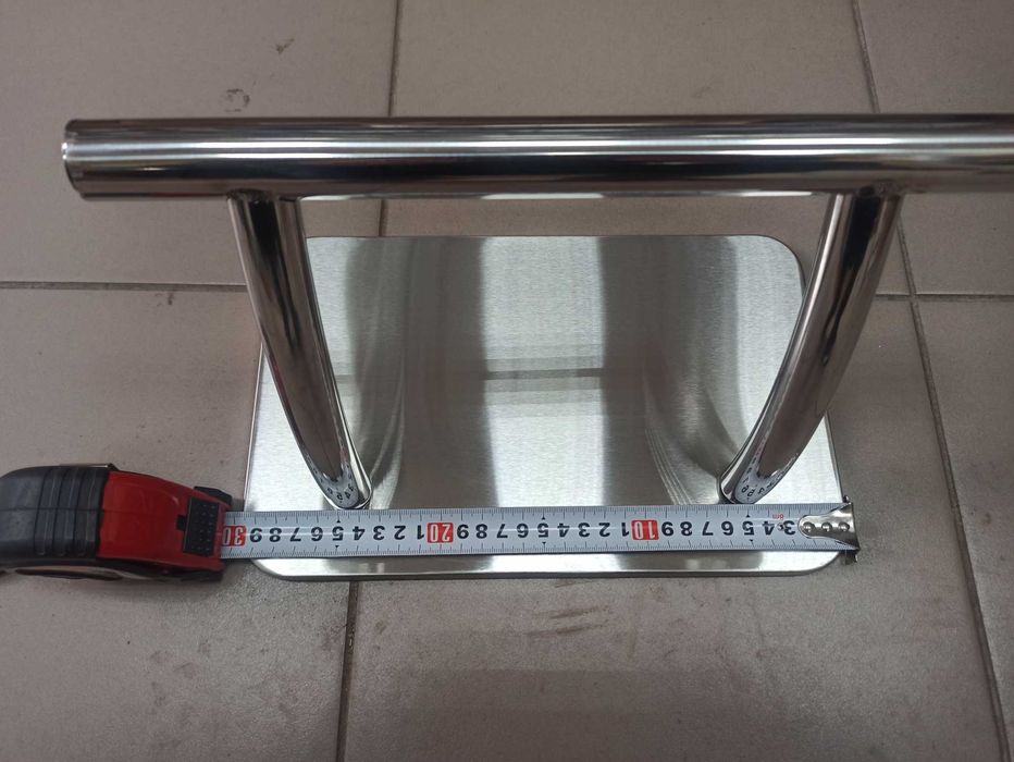 Подставка для ног парикмахерская  металлическая с бархатной подложкой