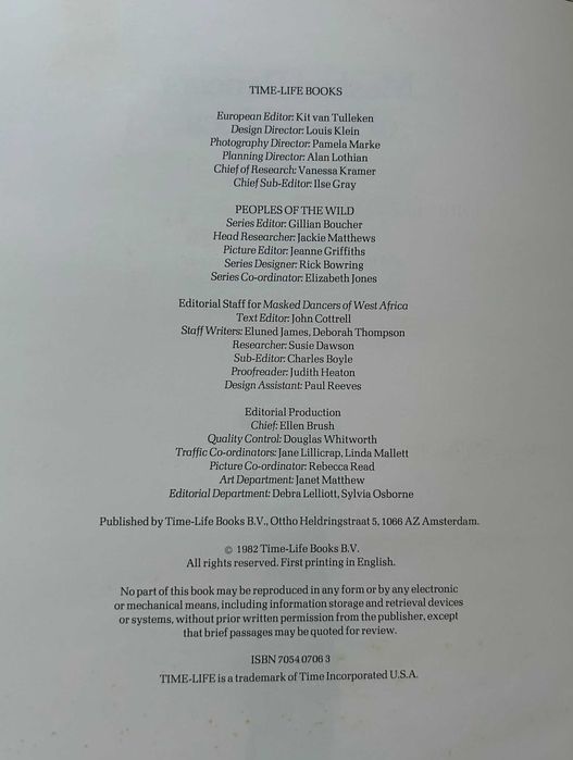 Masked Dancers of West Africa: The Dogon - 1982 / Time-Life Books