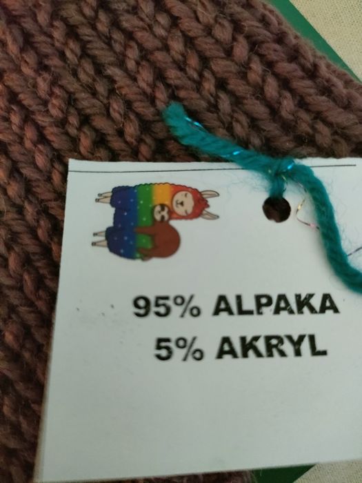 Mega ciepła czapka dwustronna dwuwarstwowa bezszwowa handmade