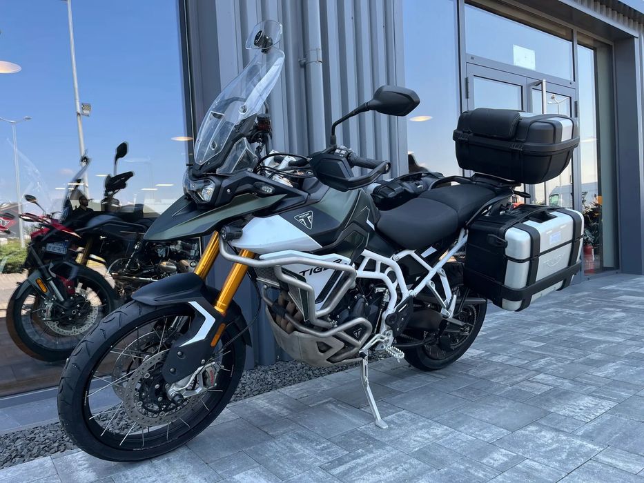 Triumph Tiger 900 Rally Pro, salon Polska, kufry, gmole, serwisowany