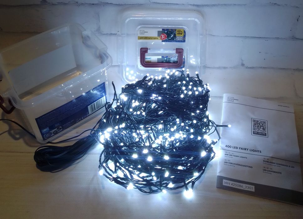 Гірлянда для дому та вулиці Livarno Home, 400 led, теплий білий, холод