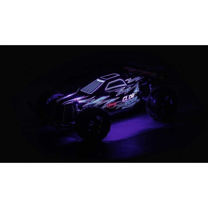 DUŻY Model Samochód RC Carson Glow Rider 1:12 Niebieski z podświetleniem LED