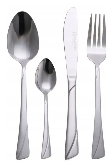Komplet sztućce 6 osób 24 szt EdelHöff stal nierdzewna 18/10 satyna