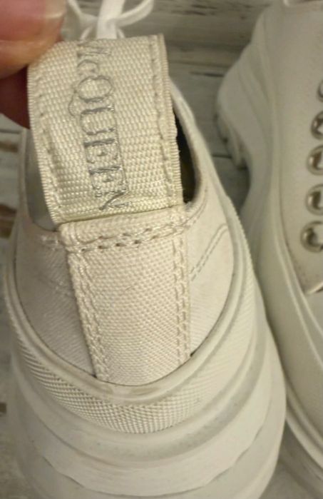 Buty skórzane Aleksander McQueen