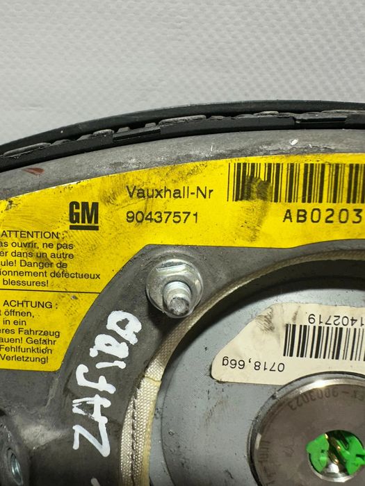 Airbag Volante Condutor GM Opel Astra Zafira 90437571 1998 - 2005