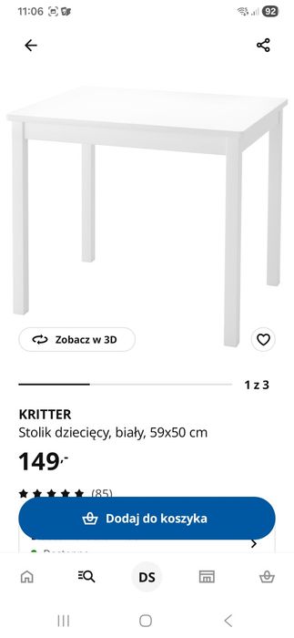 Krzesełko ze stolikiem