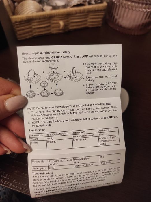 Czujnik Kadencji i Prędkości CDN200 nowy