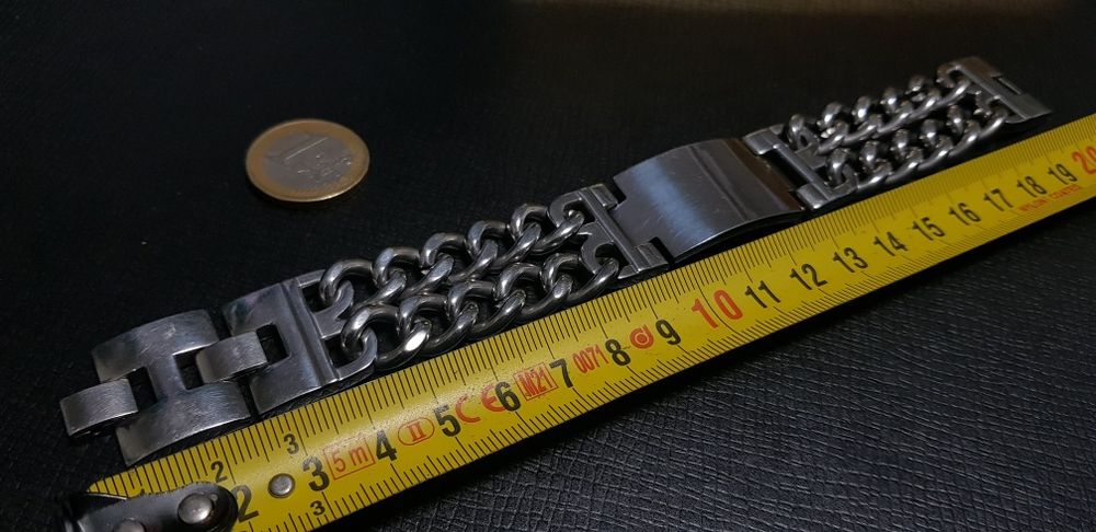 Pulseira aço dupla
