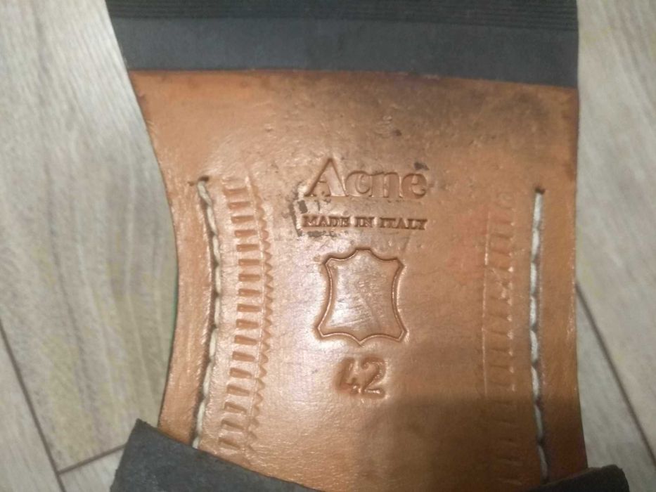 Acne Chukka boots botki 42 Made in ITALY