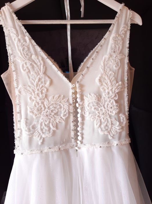 Suknia ślubna ivory + welon