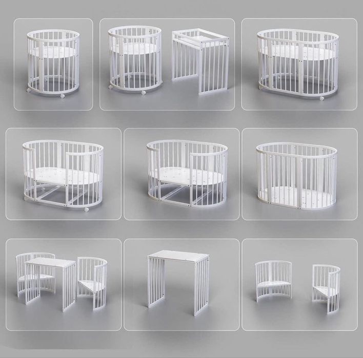 Łóżeczko rosnace 8w1