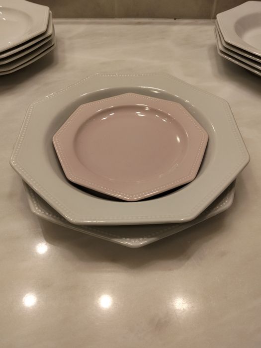 Pratos octogonais antigos Vista Alegre