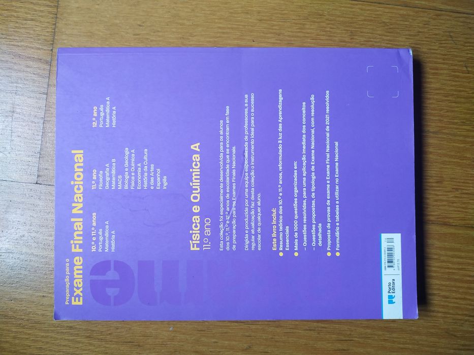 Preparação para o Exame Final Nacional 2022 Físico-Química