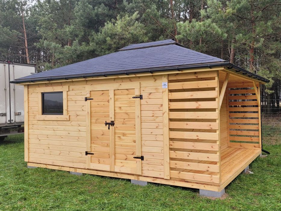 • • • • Domek narzędziowy • • • • BARTEK 5x4 producent DREWNOTRIK
