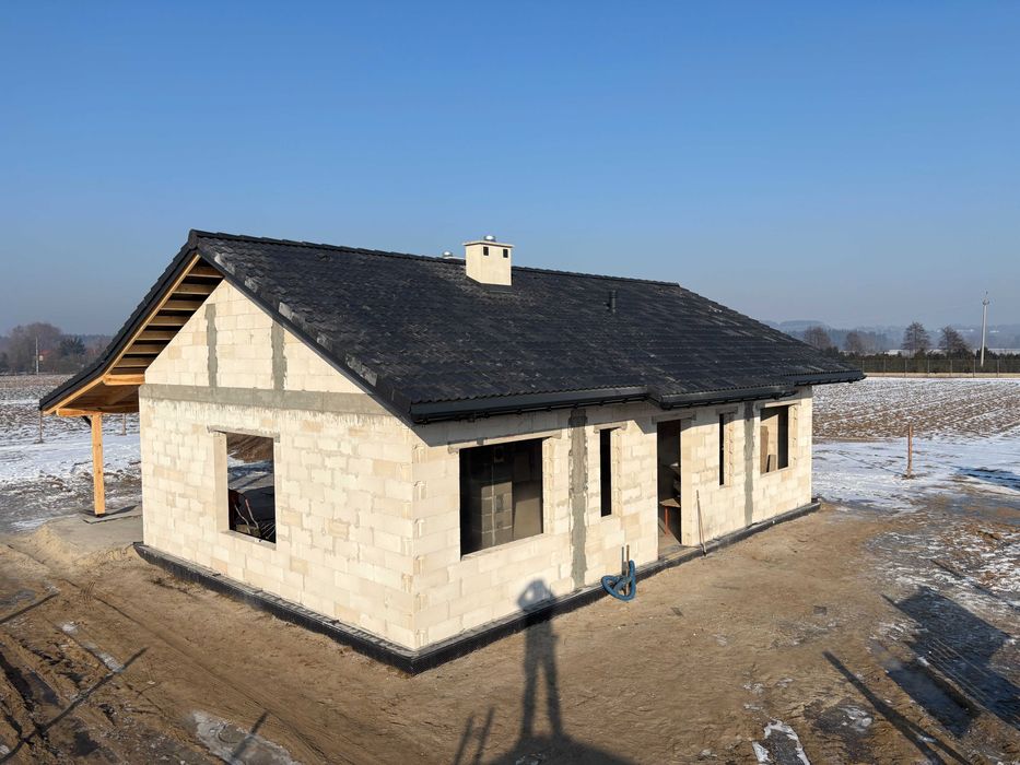 Dom w stanie surowym – 15 min od Torunia – Zławieś Mała