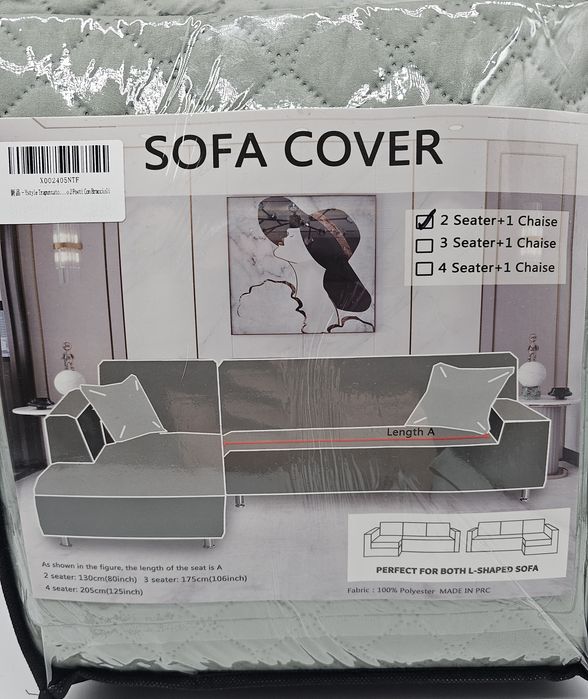 Zielony pokrowiec na narożnik Ystyle dwuosobowy