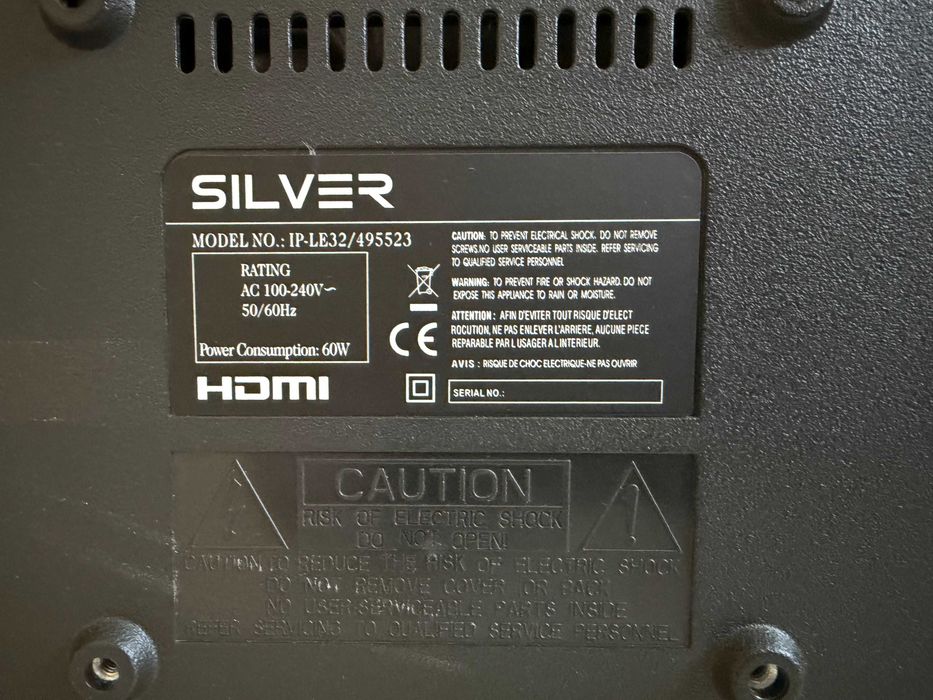 TV Silver 32" HD LED