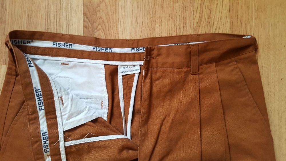 Spodnie męskie/damskie kolor rudy rozmiar W32 L32