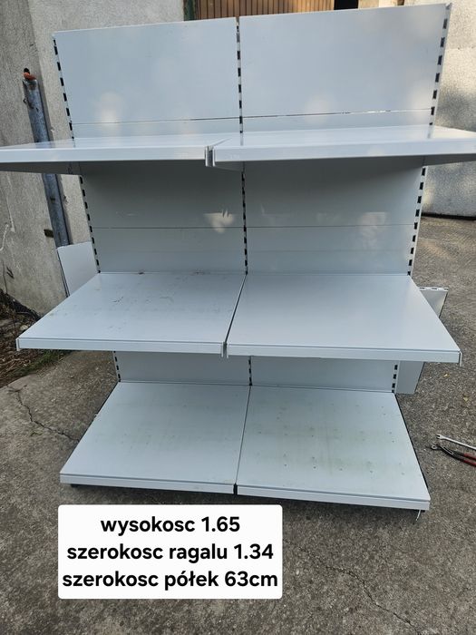 Regal garażowy przyscienny