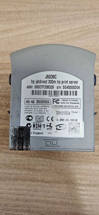 HP JetDirect 200m Print Server Serwer druku 10/100 LANs J6039C używany