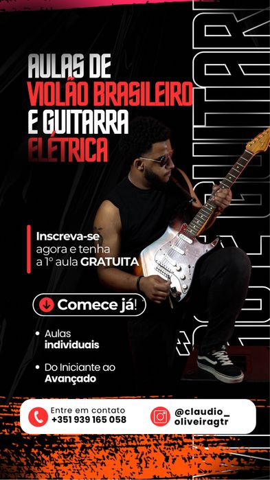 Aulas de Guitarra em Braga