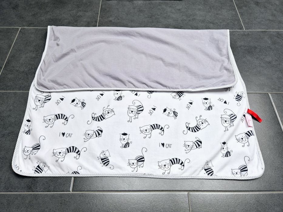 Kocyk SuperMami bawełniano-bambusowy lekki + poduszka