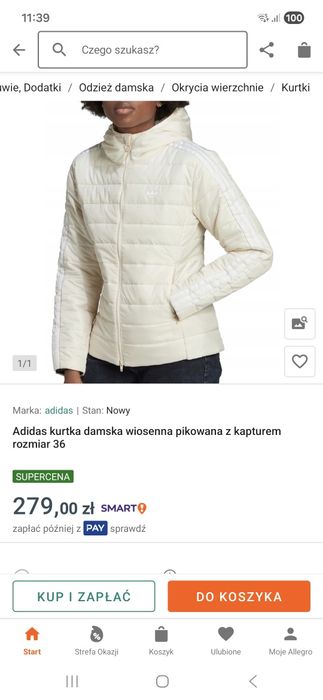 Kurtka nowa damska adidas r.S