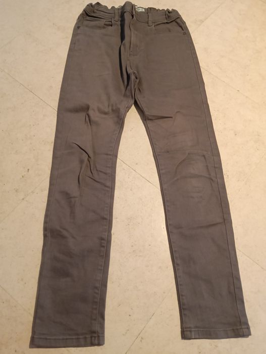 Calças de ganga skinny jeans cinzentos escuros 13-14 anos