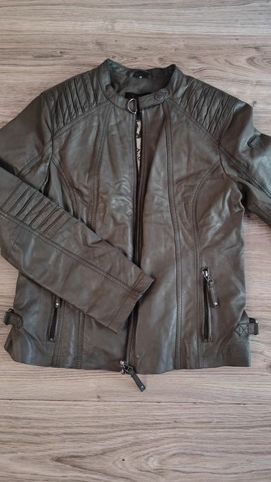 Skórzana kurtka damska khaki Cabrini L